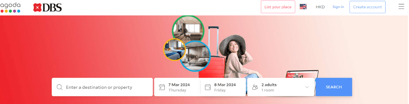 Agoda partners with DBS and launches new rewards points redemption feature