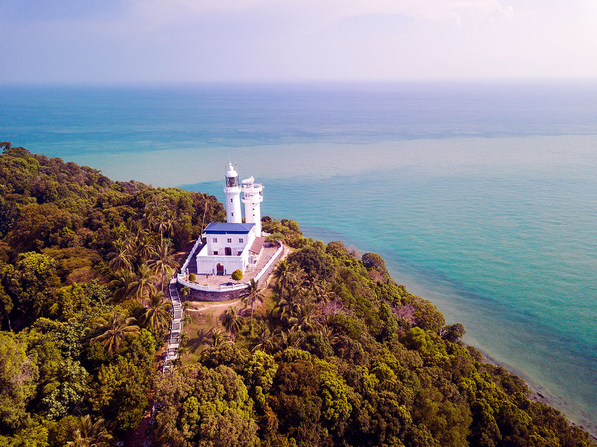 Phare du cap Rachado, Malacca, Malaisie