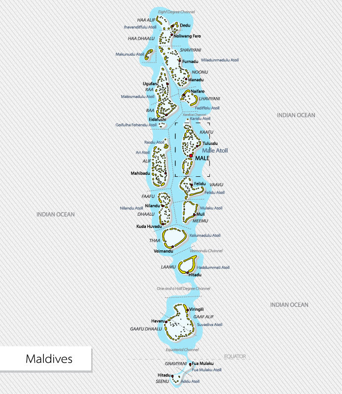 Maldives map