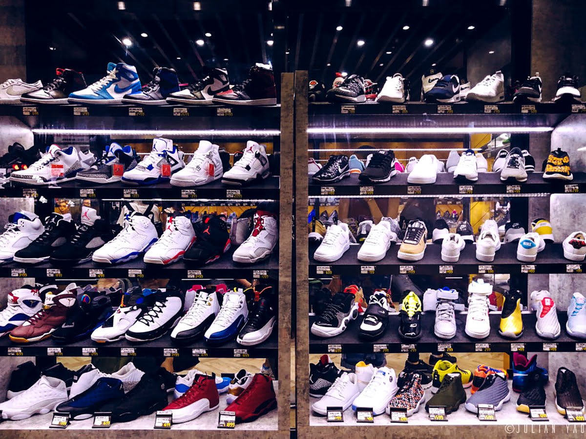 Sneakers Street in Hong Kong Sneakers Street in Hong Kong