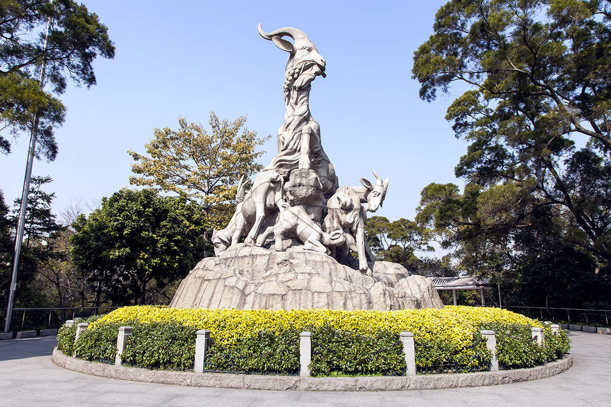 Five Rams Sculpture at Yuexiu Park, Guangzhou