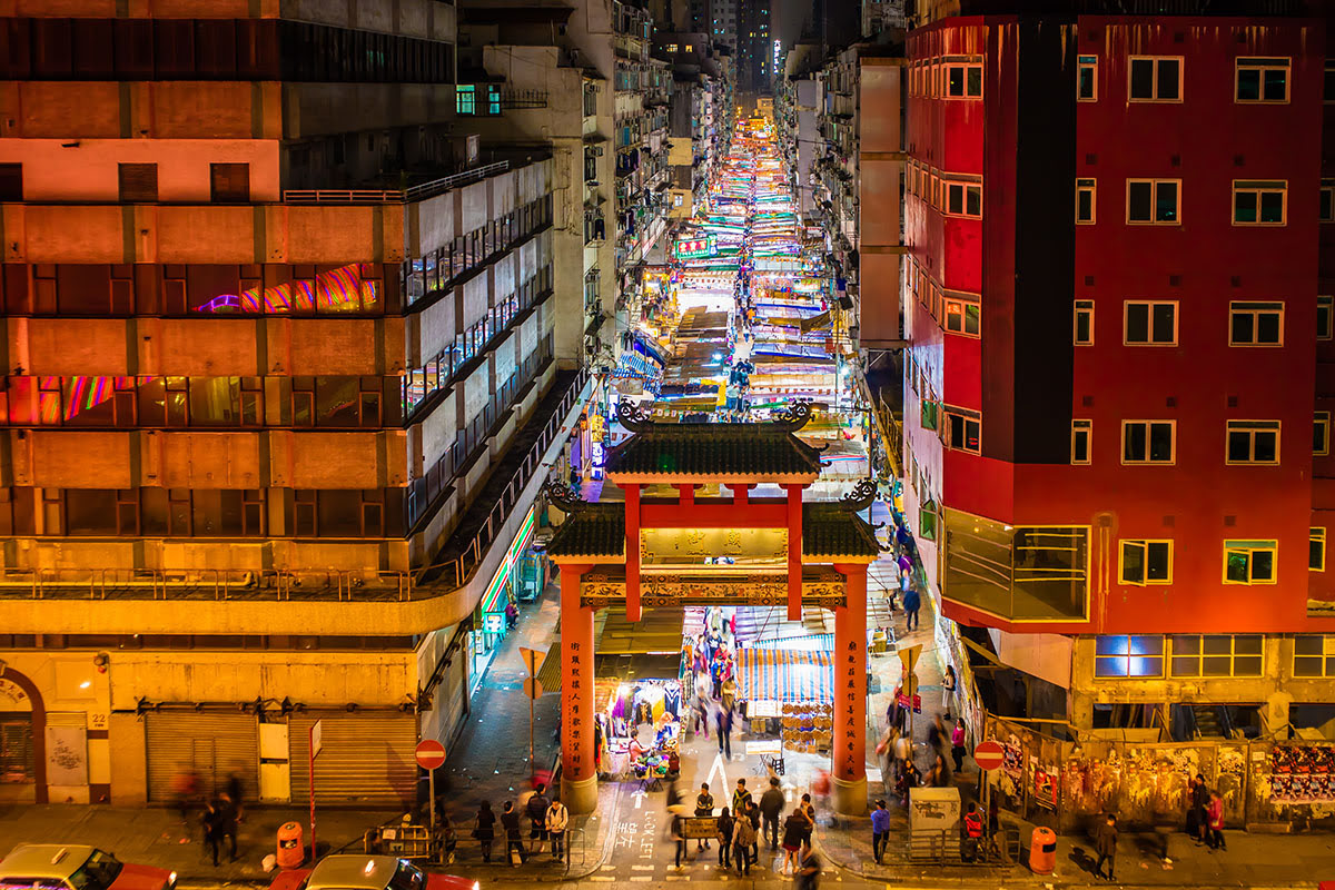 Marché nocturne de Temple Street