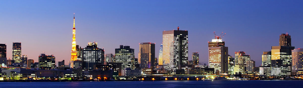 Night view of Tokyo skyline