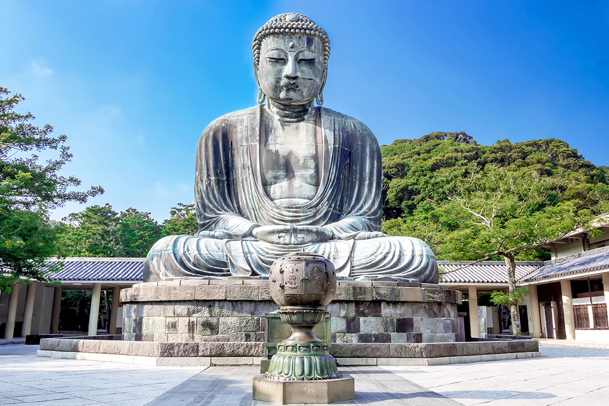 Buddha Agung Kamakura, Kuil Kotoku-in, Jepang