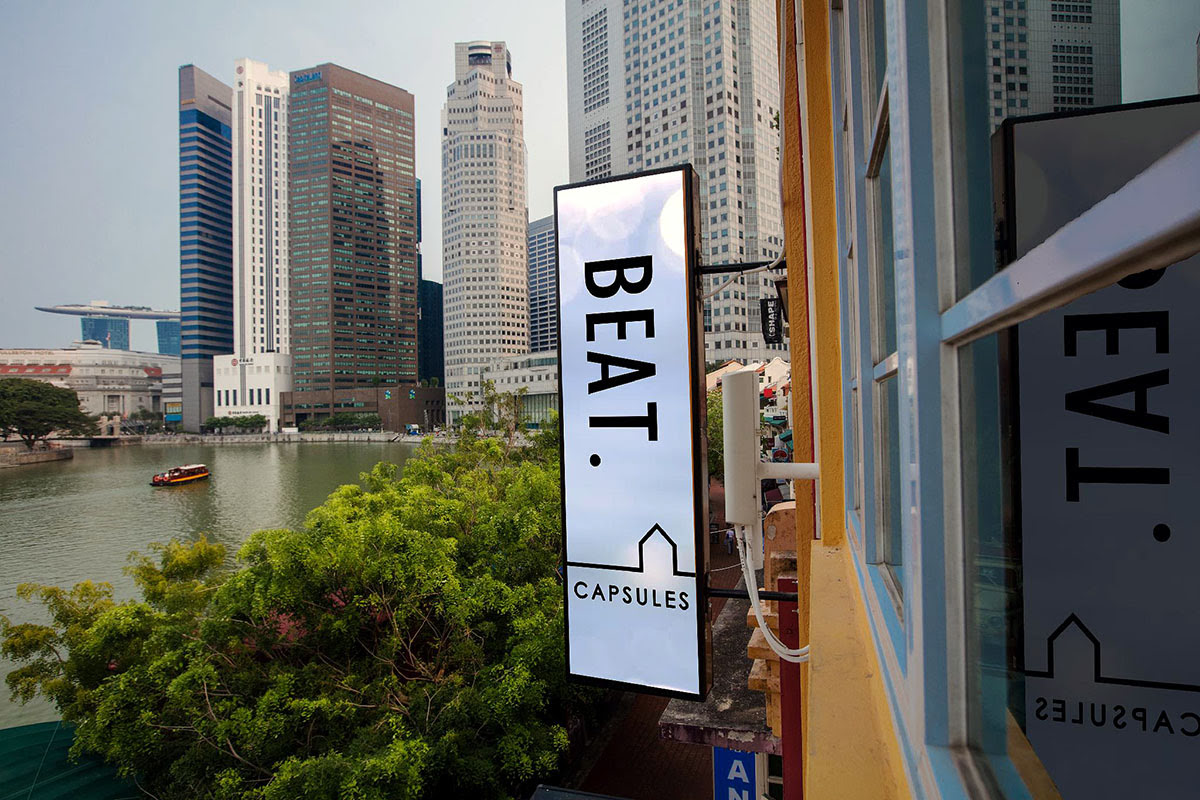 Dove dormire a Singapore_BEAT. Capsules @ Boat Quay_Fiume Singapore_Lungofiume