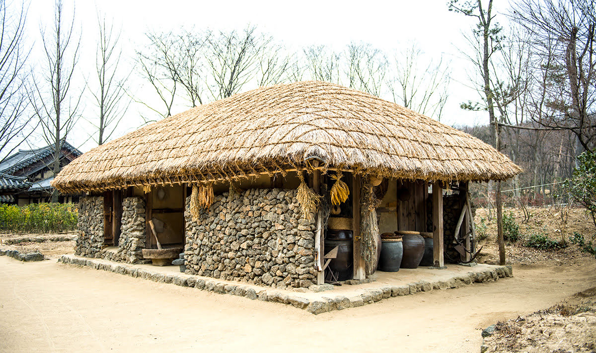 Koreanisches Volkskundedorf Koreanisches Fold Village