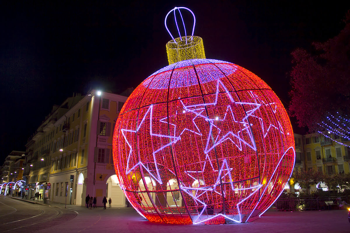 Place Massena_Promenade Des Anglais_Nice_France__winter illuminations