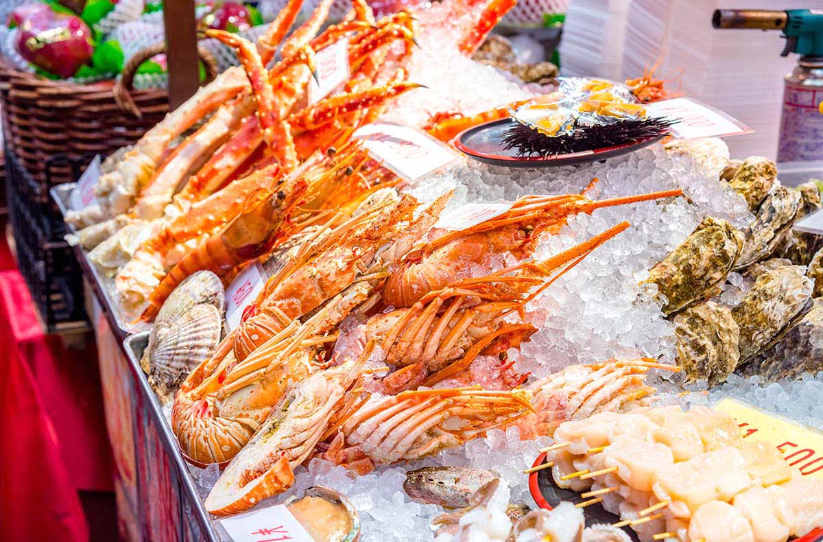 Kuromon Ichiba Market_Osaka food_Japan