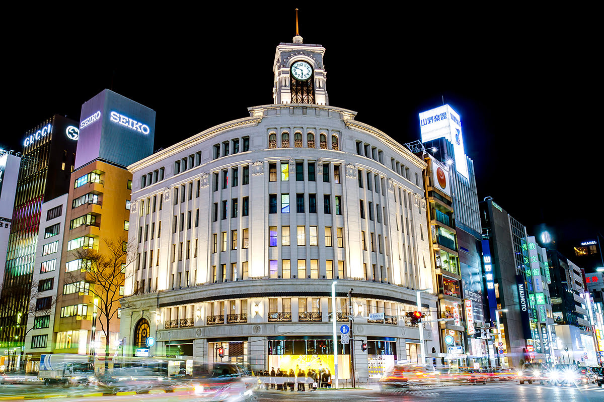 銀座のアトラクション 東京中心部でやるべきこと