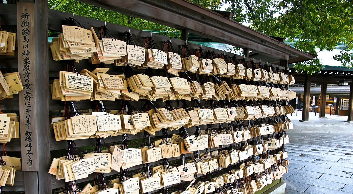 Meiji Shrine_souvenirs_ema tablet_Tokyo_Japan