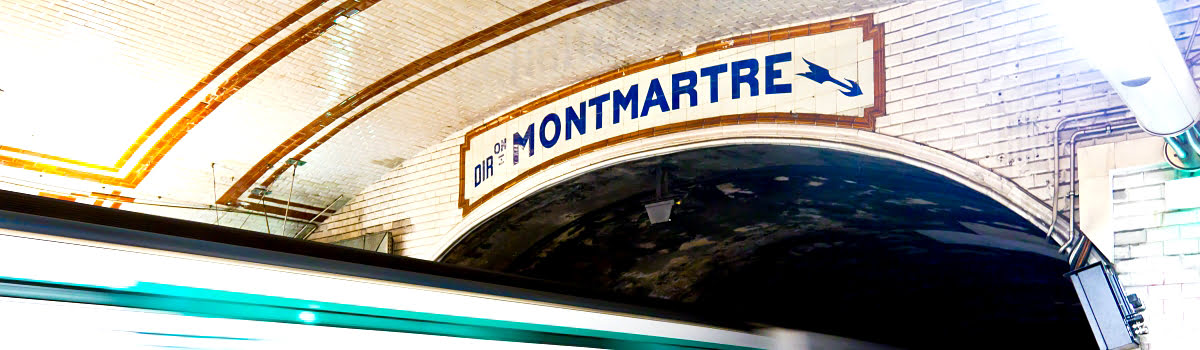 Montmartre Metro featured photo at station in Paris, France