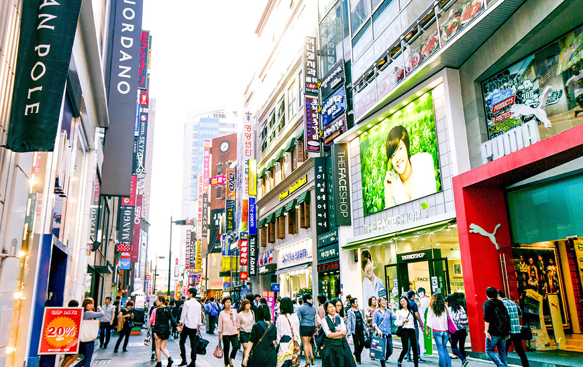 Myeongdong-Seoul-Sydkorea