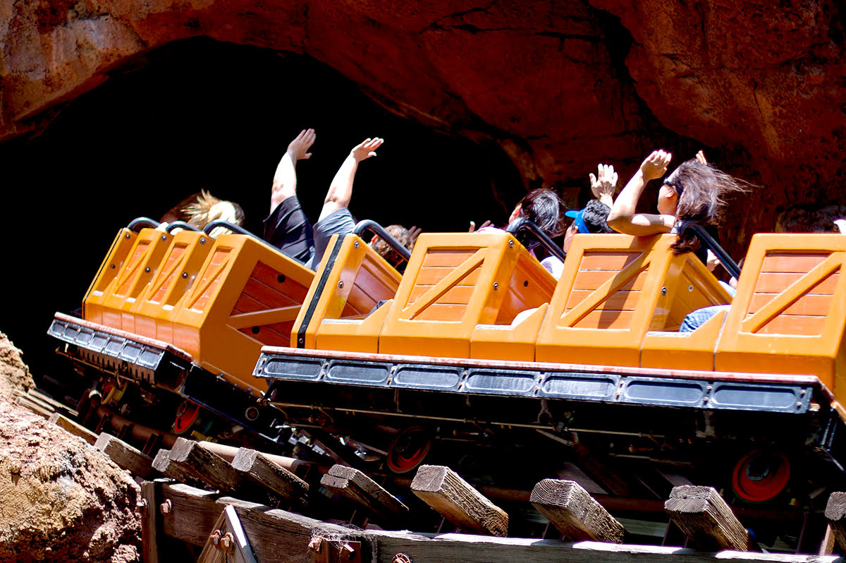 Tokyo Disneyland roller coaster ride