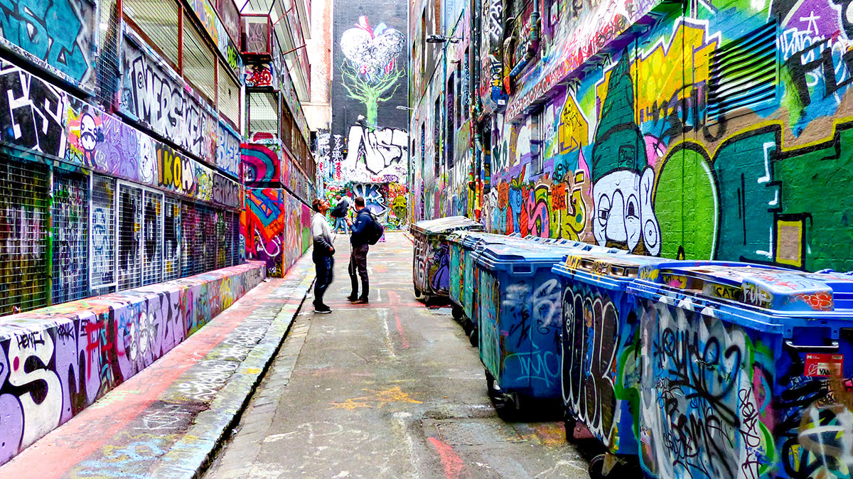 Hosier Lane-ACDC Lane, Melbourne, Australie