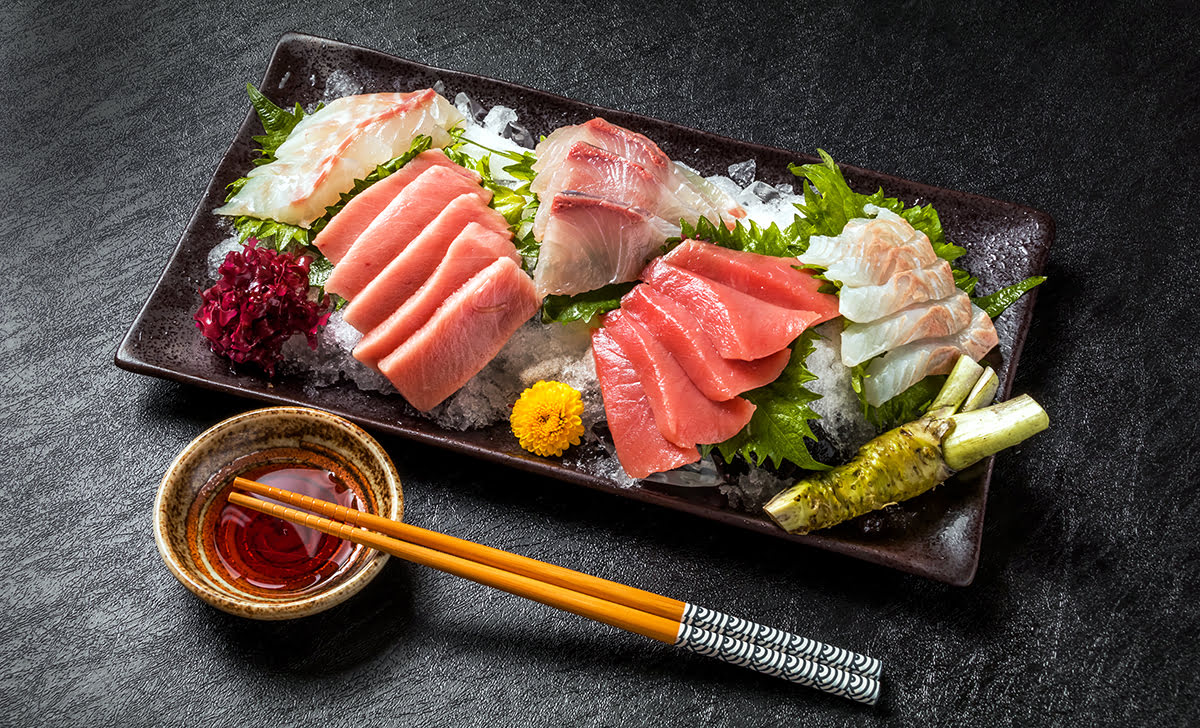 Roppongi Hills Tokyo-Tokyo Midtown-sashimi-tonkatsu