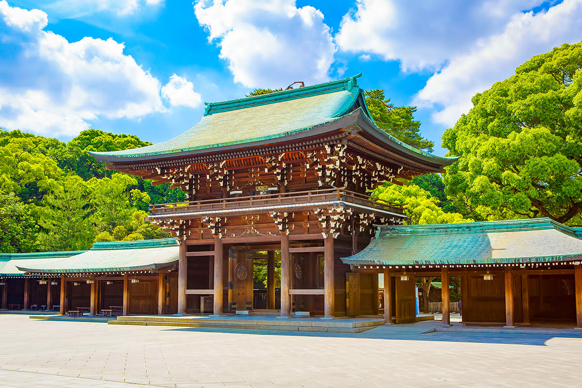 Mapa Tokio-świątynia Meiji Jingu