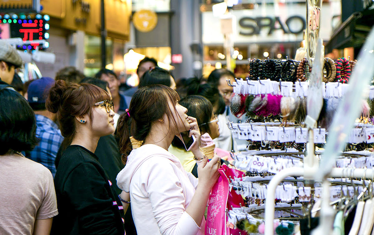 A legjobb olcsó szállodák Seoul-Myeongdong Shopping Streeten