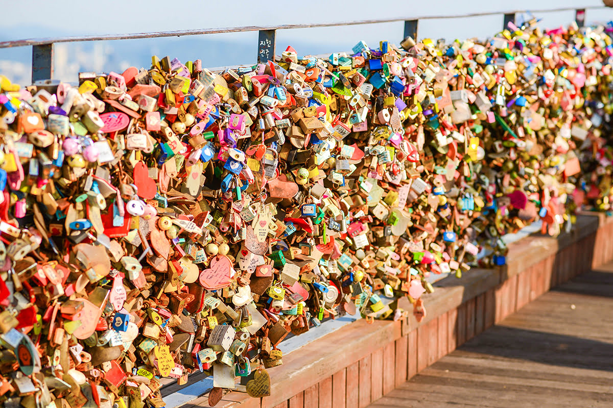 N Seoul Tower-Love Padlocks di N Seoul Tower