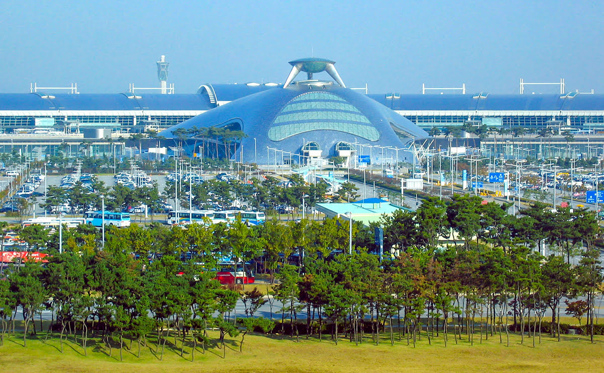 서울의 공항-한국-인천국제공항-조감도