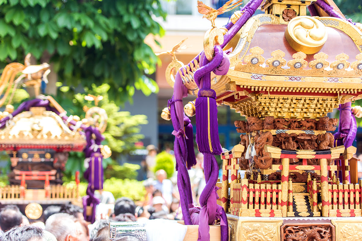 เทศกาลฤดูใบไม้ผลิในญี่ปุ่น-เทศกาลซันจะ-ศาลเจ้าอาซากุสะในโตเกียว