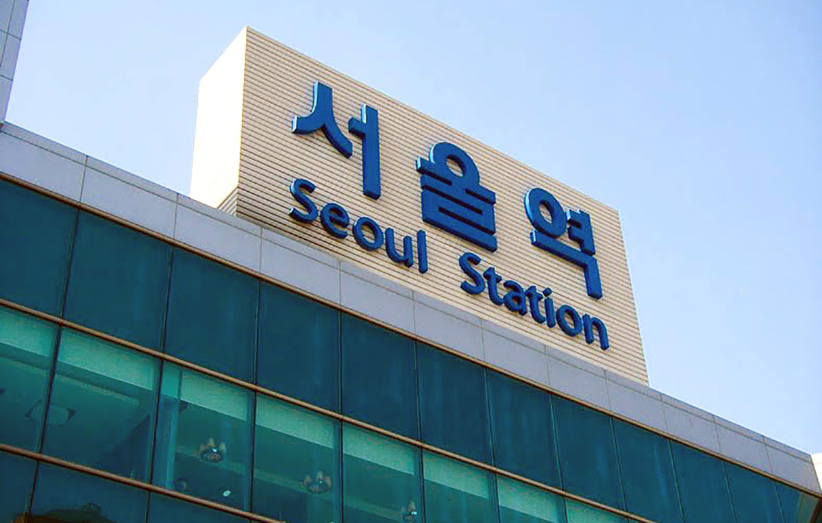 Lotte Mart-Seoul-ting at købe-Seoul station
