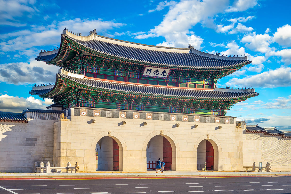 Seoul South Korea Gyeongbokgung Palace Gwanghwamun Gate