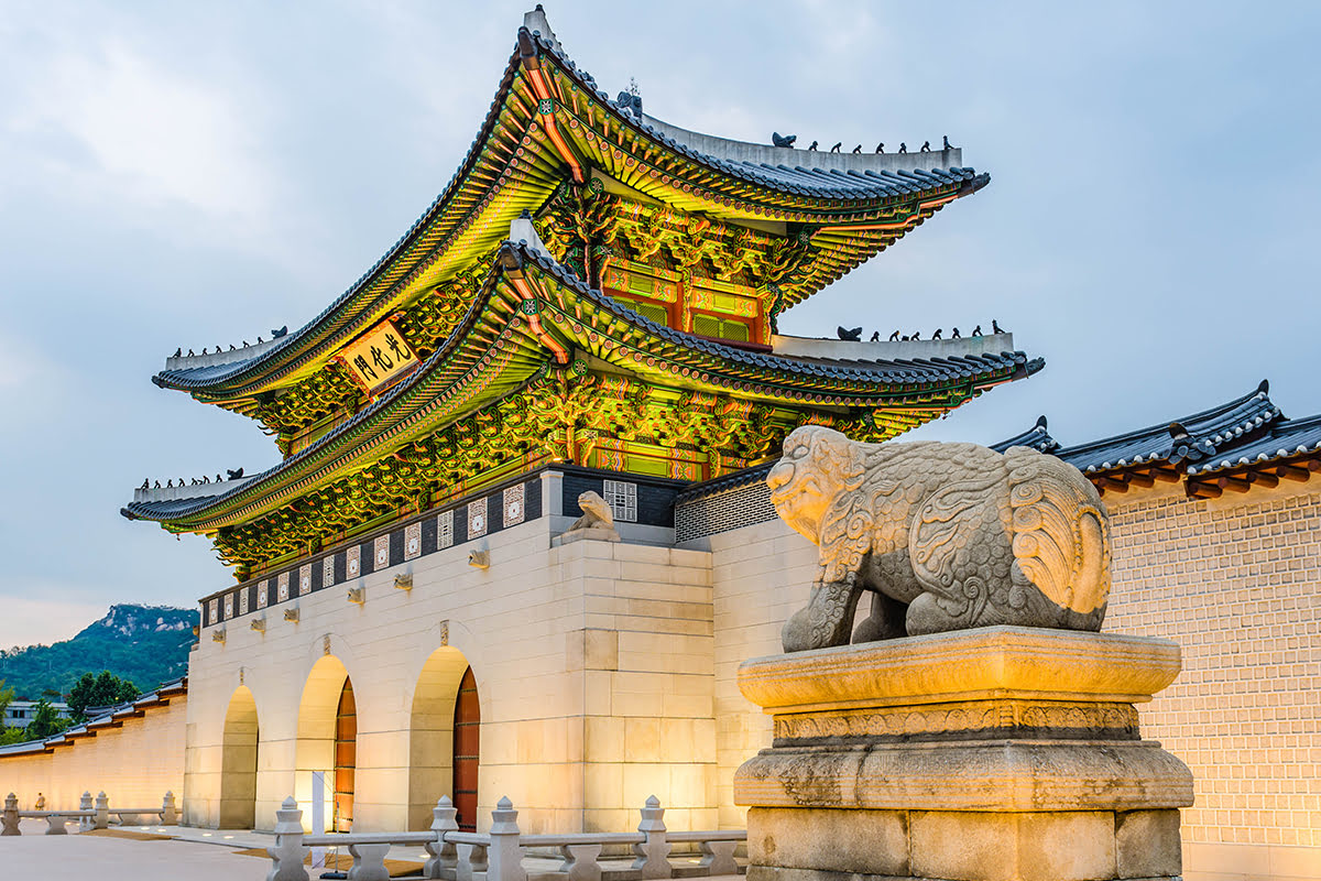 Palais de Gyeongbokgung-Séoul-Palais de Gyeongbokgung-terrain extérieur