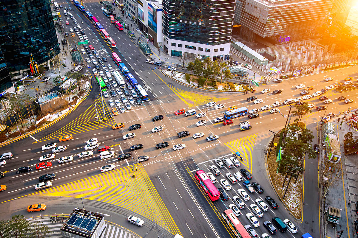 Namdaemun Markt-Transport