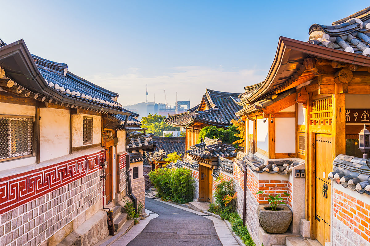 Village Hanok de Bukchon à Séoul, Corée du Sud