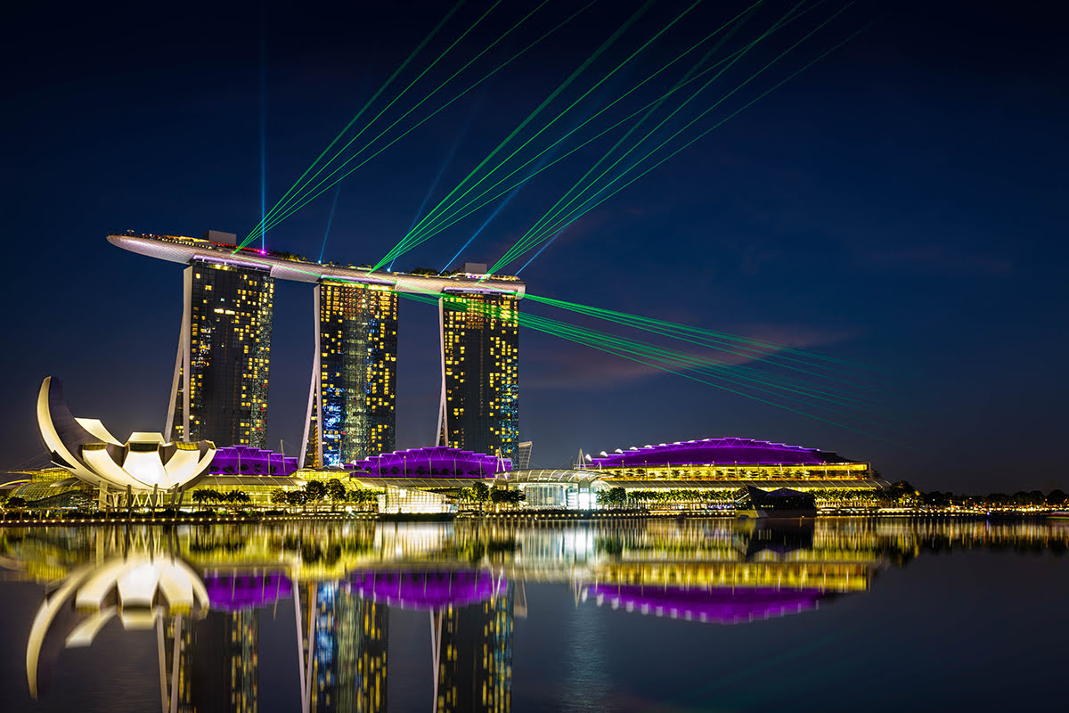 Singapore nightlife-Marina Bay
