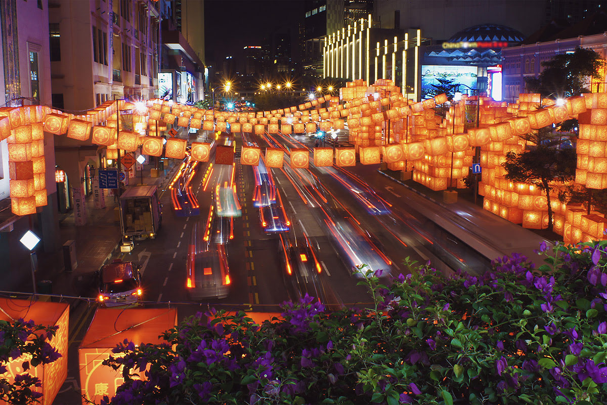 Singapore at night