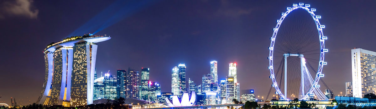 Singapore 5-star hotels-attractions-Featured photo-Singapore skyline at night