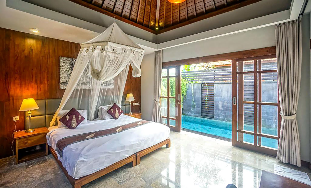 วิลล่าในบาหลี-ที่พักในบาหลี-1BR Luxury Villa พร้อมสระว่ายน้ำ อยู่ใกล้ตัวเมือง