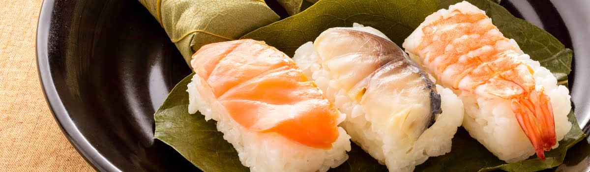 Nara food-Featured photo-A beautiful set of Kakinoha sushi