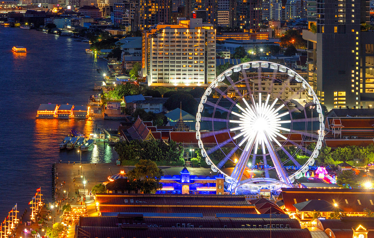曼谷旅遊景點-泰國-河濱碼頭夜市