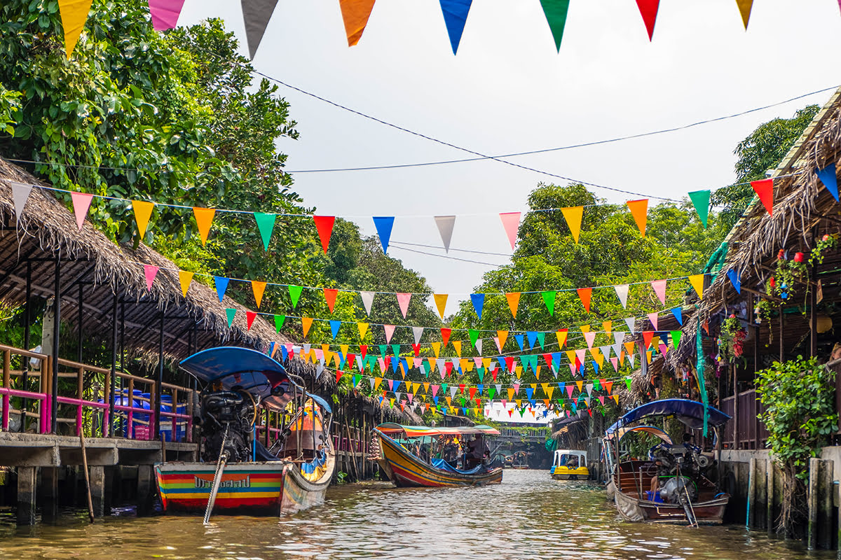 Floating markets-Bangkok-Khlong Lat Mayom Floating Market
