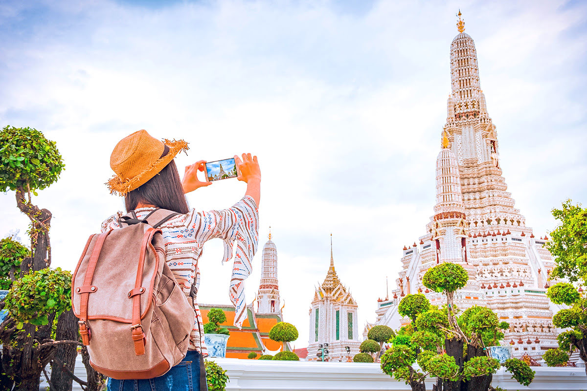 방콕의 사원들-태국-사진술