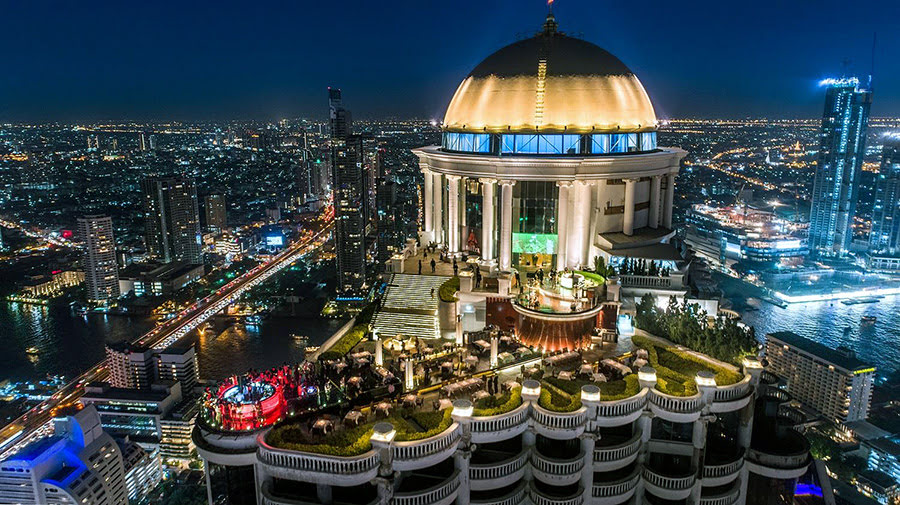 Bangkok hotels-Thailand sightseeing-Tower Club at Lebua Hotel