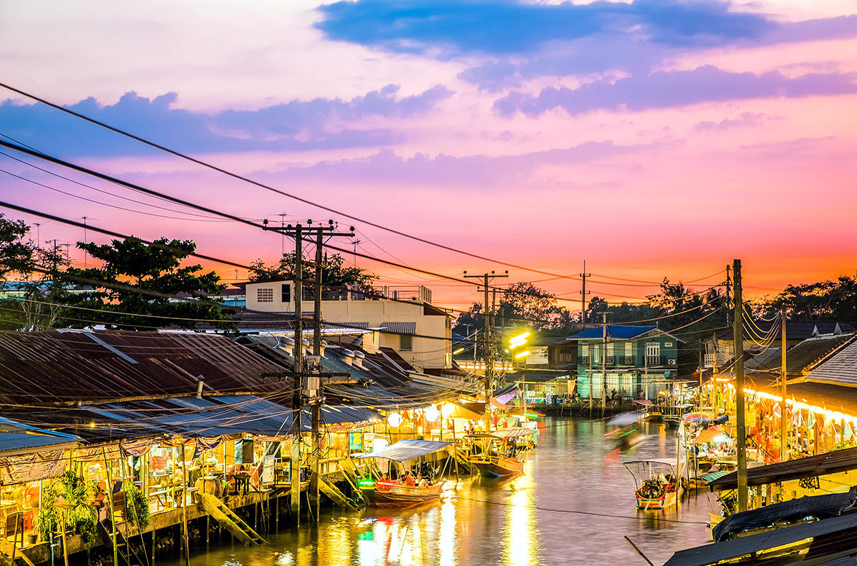 曼谷攻略-自助游-泰国-安帕瓦水上市场-邦皮水上市场