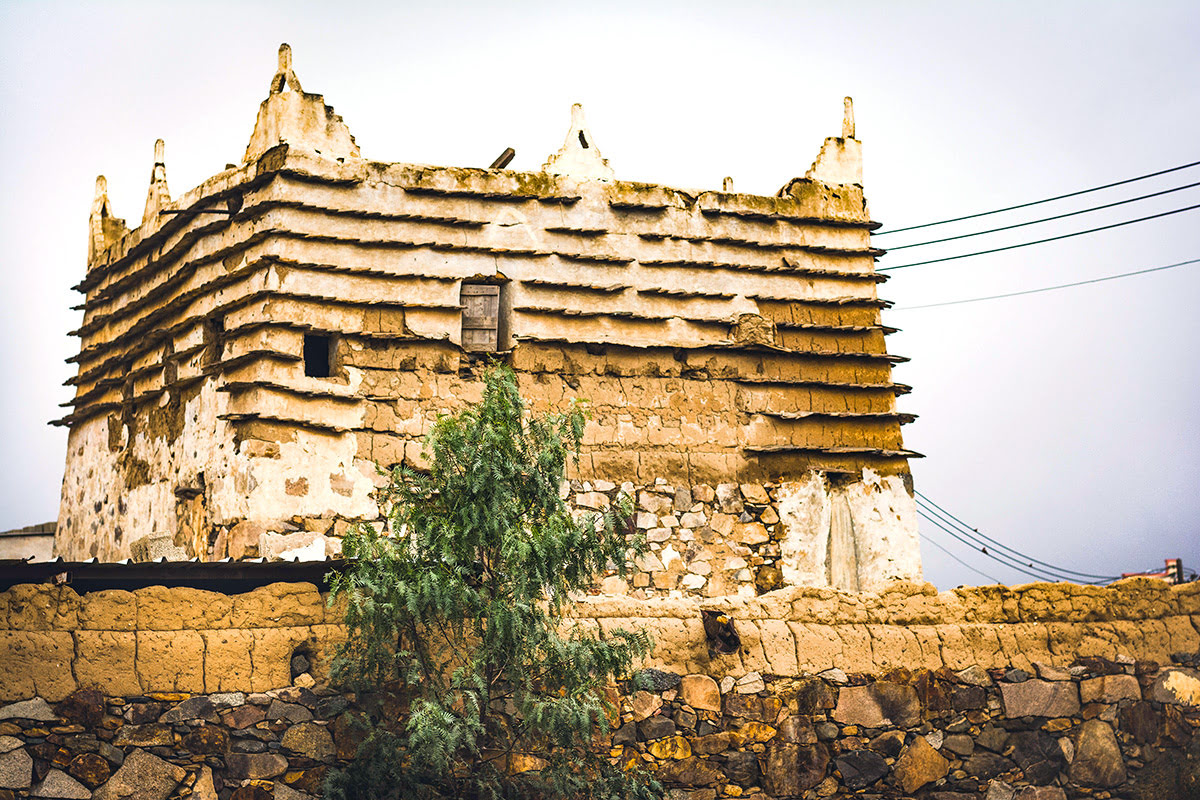 Landmarks in Saudi Arabia-historic sites-Abha mudhouses