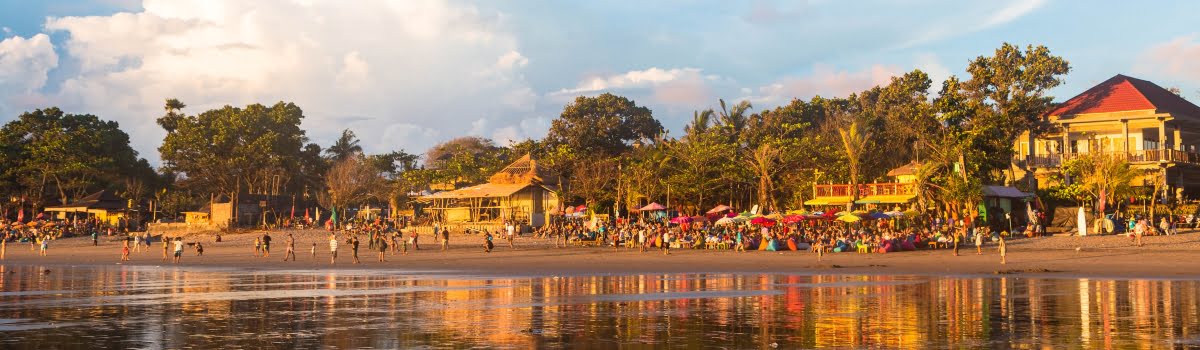 Bali vacation homes-Feature photo (1200x350) Seminyak beach at sunset