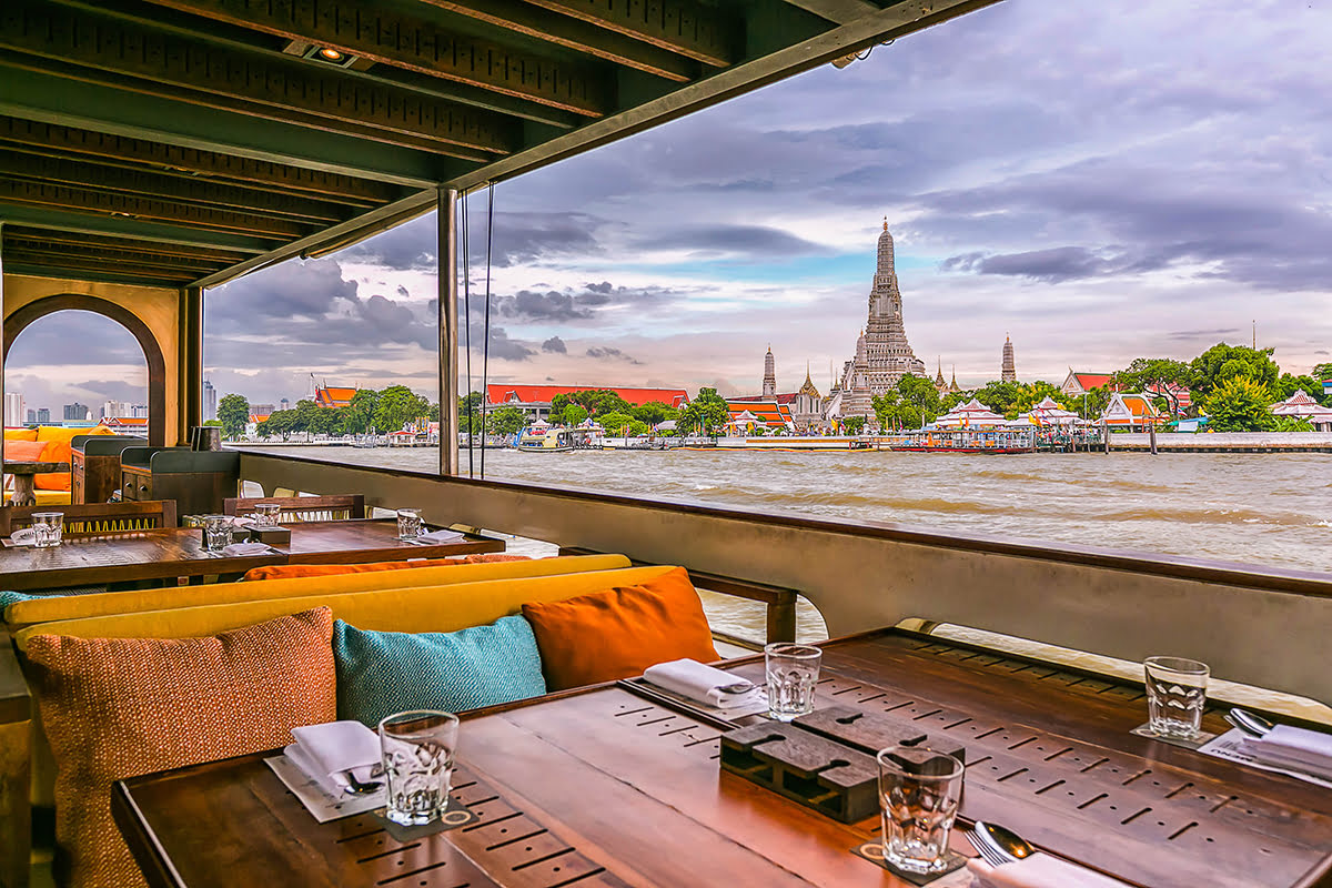 Cruise on Chao Phraya river, Bangkok, Thailand