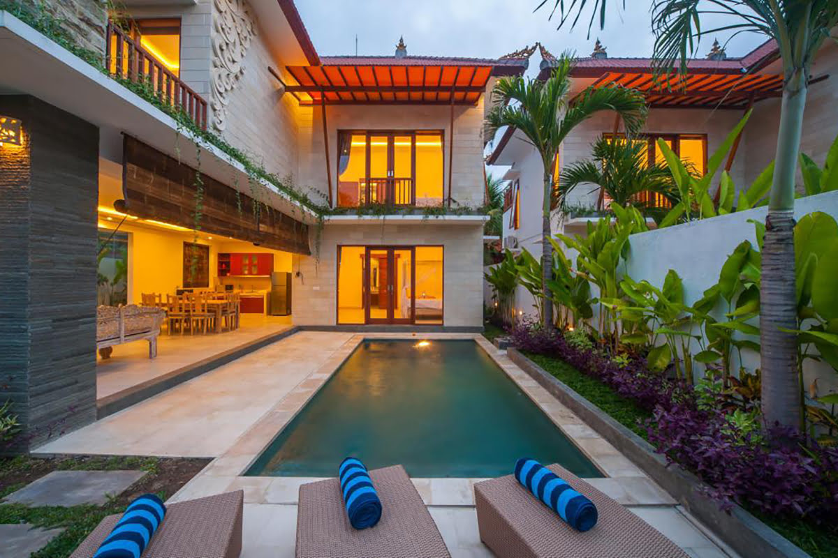 Rental homes in Bali-3 BR villa Ubud Hill 2/ new opening