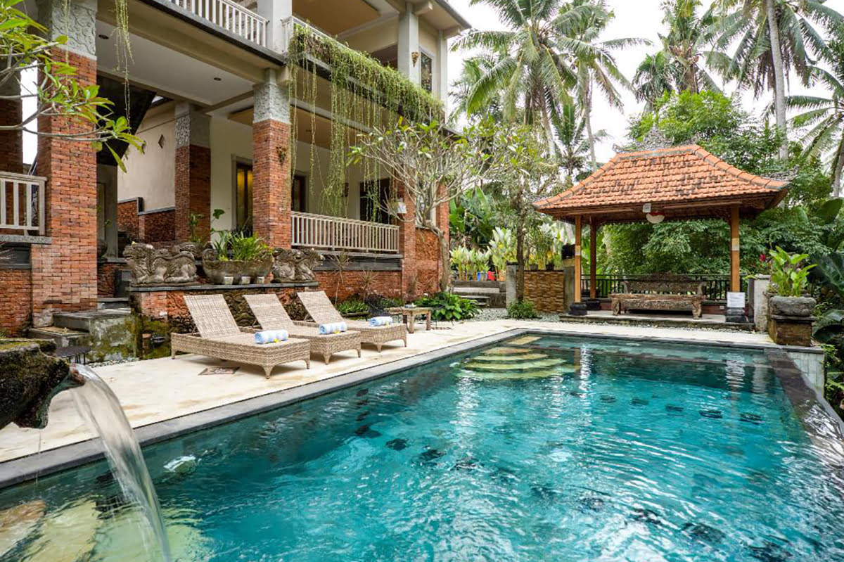 Rental homes in Bali-Three Bedroom House with Private Pool and Jungle View