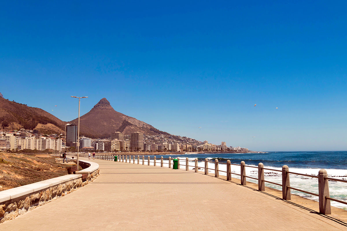 เที่ยวเคปทาวน์-Sea Point Promenade-พระอาทิตย์ตก