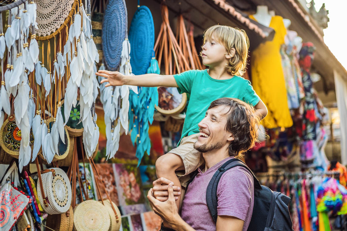 Shopping at Bali, Indonesia