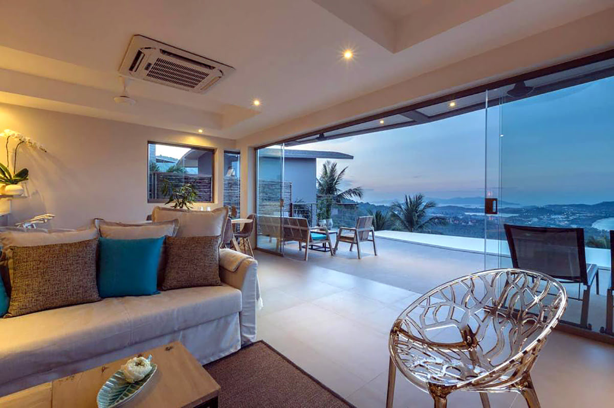 ที่พักเกาะสมุย-บ้านพักตากอากาศ-โฮมสเตย์-Villa Lanta 2Br Stunning Sea Views