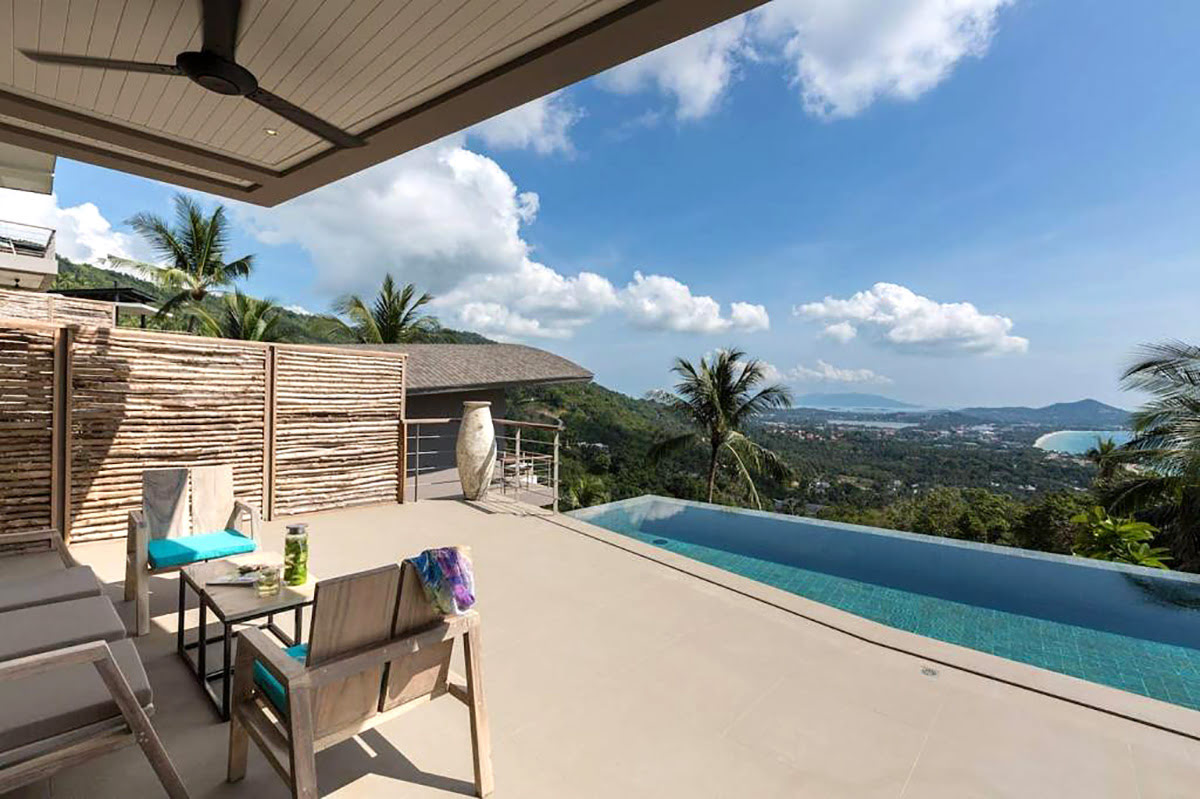 Night in Koh Samui-rental homes-homestays-Villa Lipe @Common 2Br with breathtaking sea views