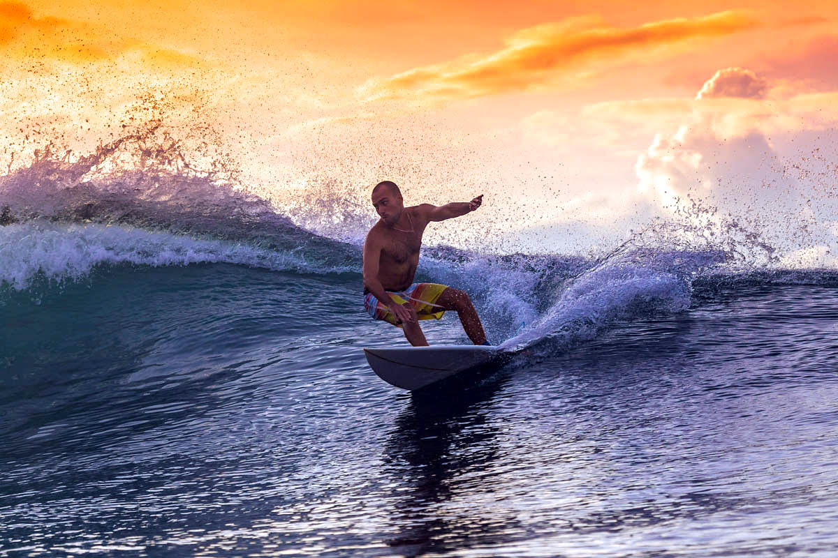 Seminyak activities-Double Six Beach surfing