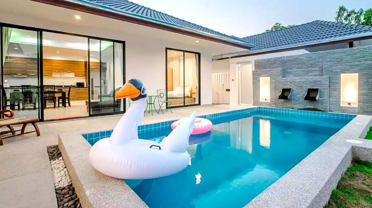 บ้านพักตากอากาศเหมาะกับครอบครัวในหัวหิน-ประเทศไทย-Modern Style PoolVilla   Center of HuaHin